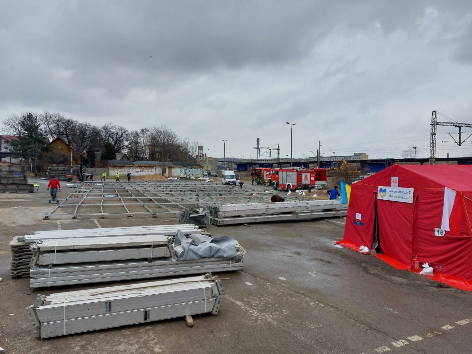 Rozbudowa punktu recepcyjnego dla uchodźców z Ukrainy