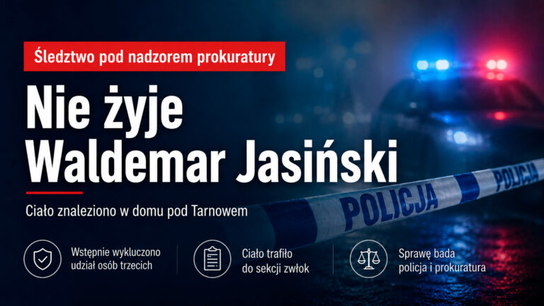 Nie żyje Waldemar Jasiński „Góral”. Policja wyjaśnia okoliczności śmierci