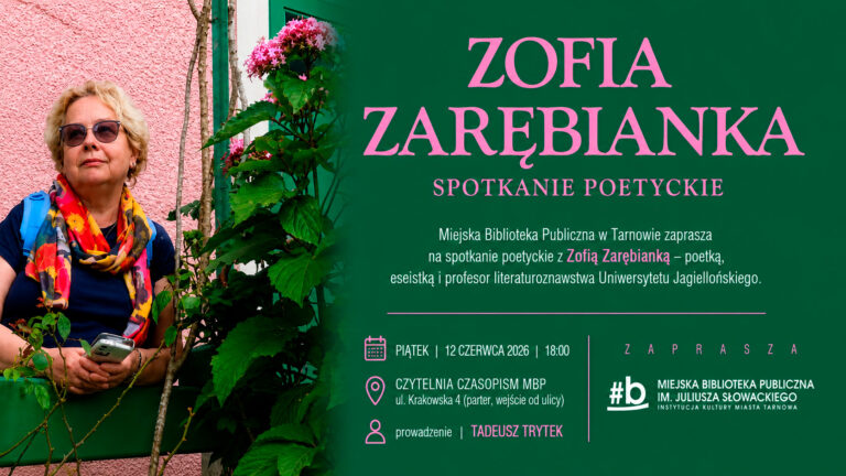 Poetka i profesor UJ spotka się z czytelnikami w Tarnowie