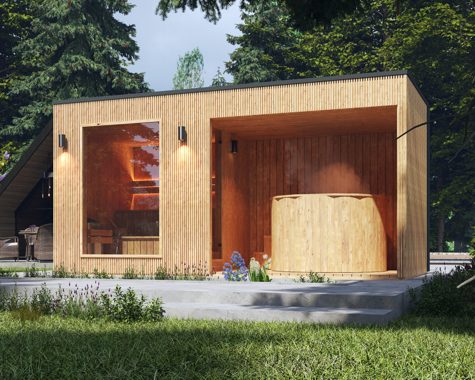 Sauna drewniana, sauna ogrodowa i wanna spa – jak zaprojektować domową strefę odpoczynku?