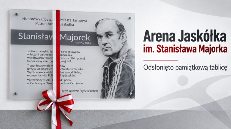 Arena Jaskółka Tarnów nosi imię Stanisława Majorka. Odsłonięto tablicę legendarnego trenera