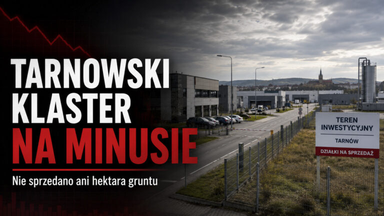 Tarnowski Klaster na minusie. Ani hektara sprzedanego gruntu mimo zainteresowania inwestorów