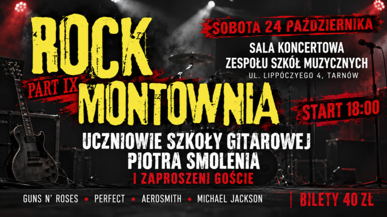 Rock Montownia po raz dziewiąty. Gitarowe hity zabrzmią w Tarnowie